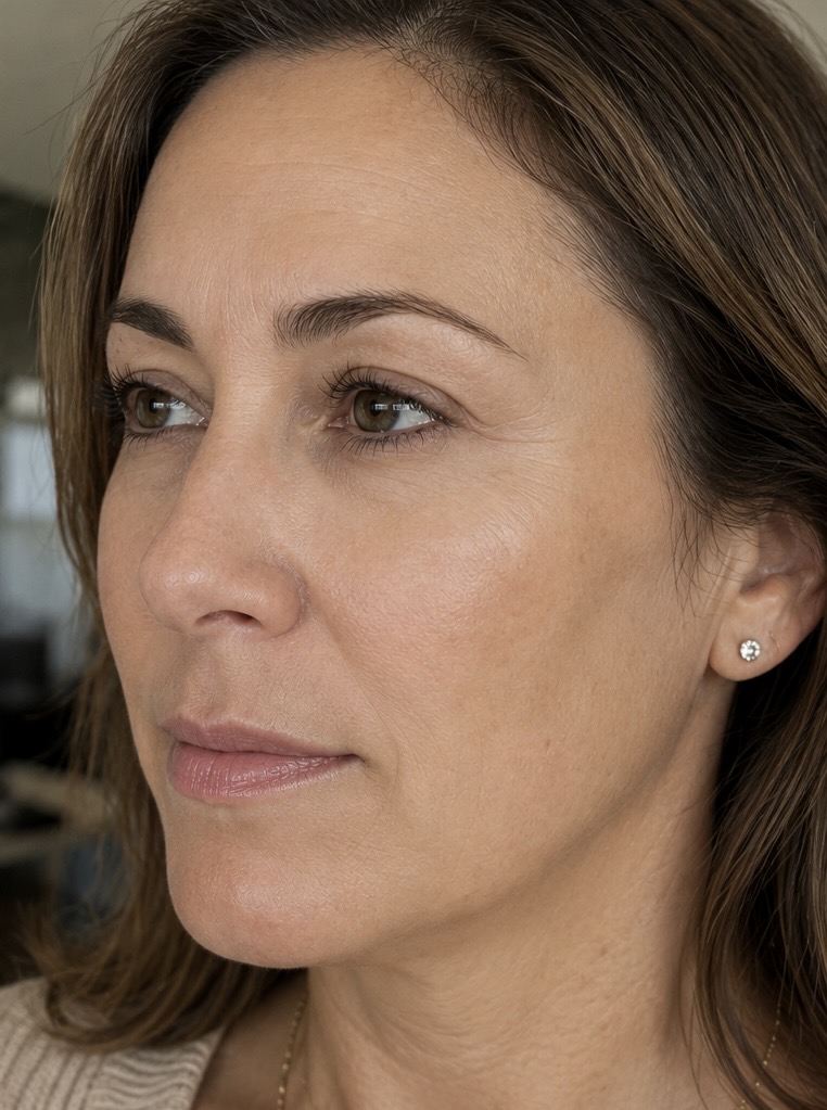 After Red Light Therapy — smoother, firmer skin